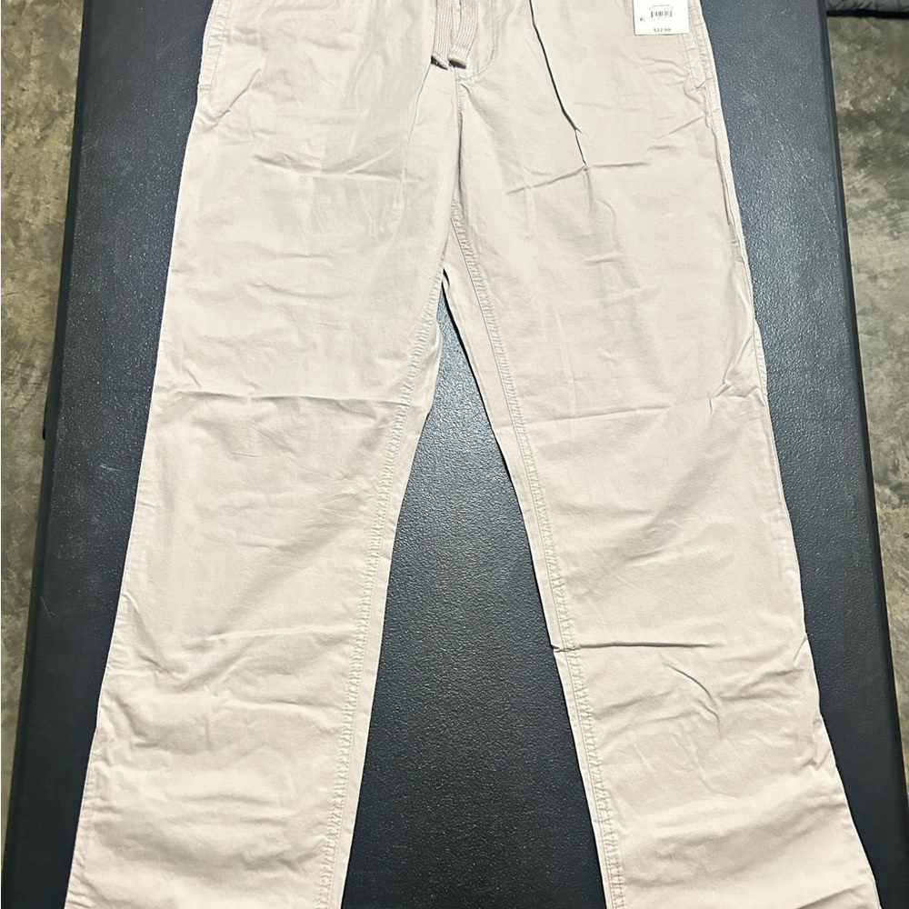 Men's Free Assembly Classic Tan Chinos with Drawstring